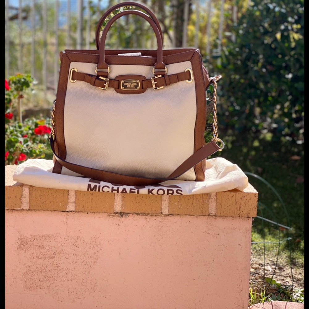 Michael Kors Hamilton Leather Large Satchel